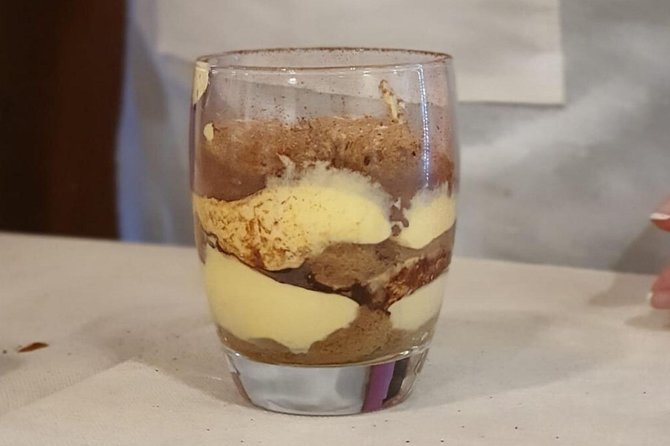 3 in 1 Cooking Class near Navona: Fettuccine, Ravioli & Tiramisu - Sitting down to eat what you made