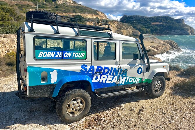 4x4 Mountains And Beaches - Chia area - Two hours at Spiaggia di Cala Cipolla