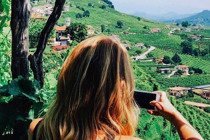 A Sparkling Day in the Prosecco Hills from Venice - Valdobbiadene begins with four glasses of Prosecco