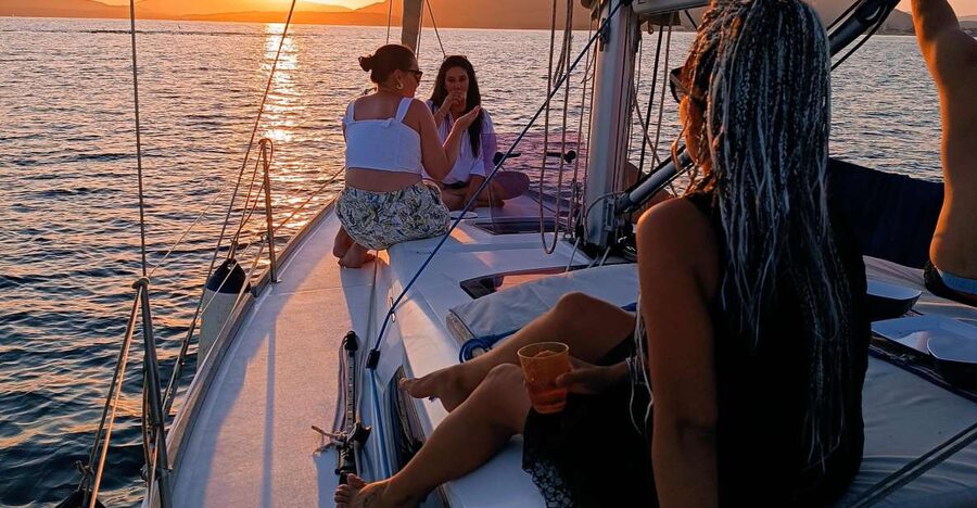 Alghero: Sunset Sailing Aperitif Experience - The Maddalenetta Swim Stop