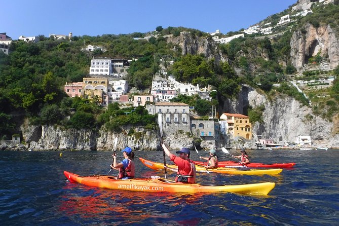 Amalfi Coast Kayak Tour: Explore Caves, Arches & Hidden Beaches - Starting beside Tonino’s Beach