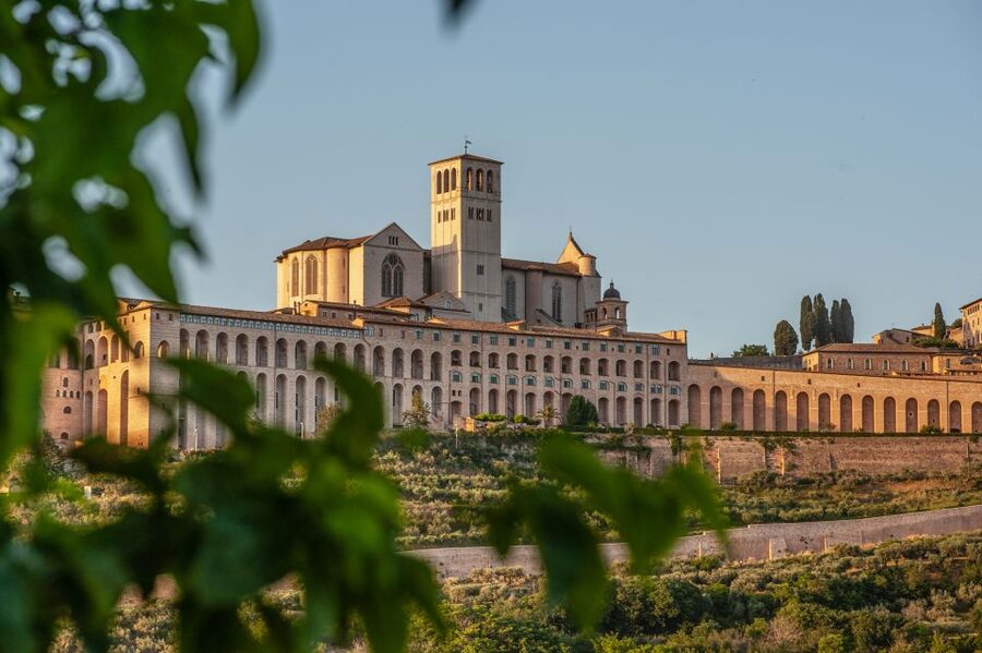 Assisi: Walking Tour with St. Francis Basilica Visit - The old amphitheater and Rocca Maggiore view