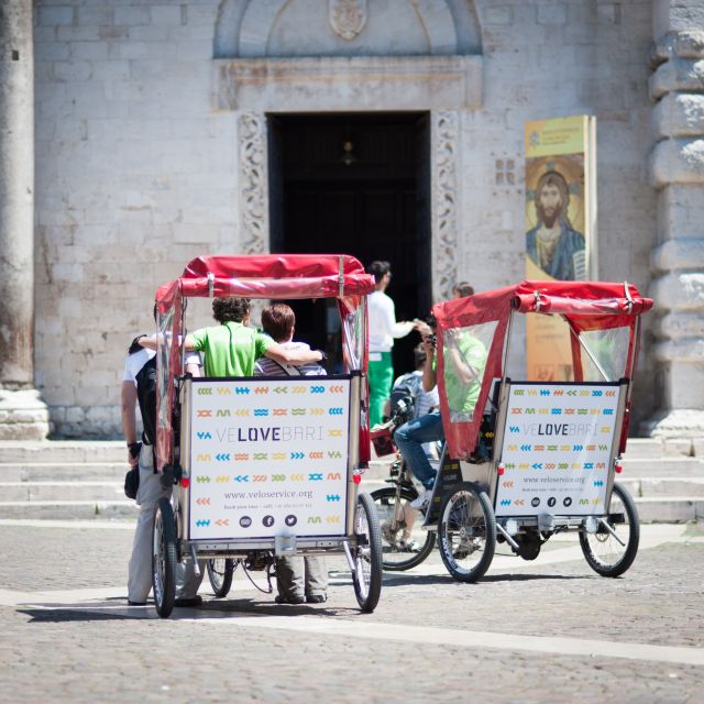 Bari: Old Town Guided Eco-Friendly Rickshaw Tour - The food tasting and seafront contrast