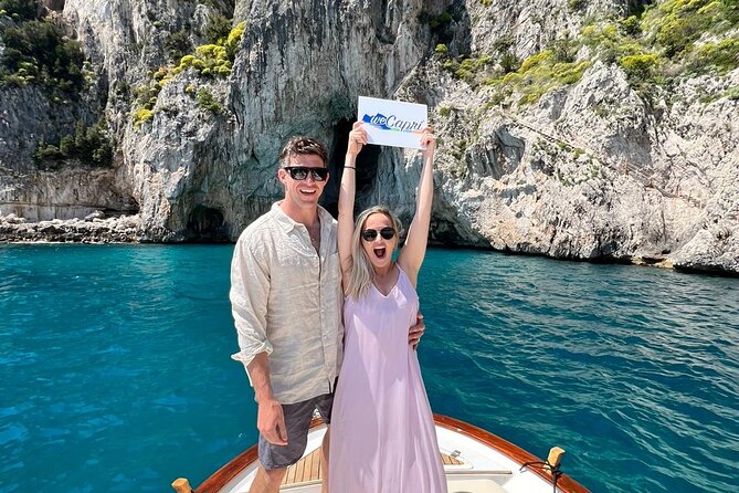 Boat Tour in Capri Italy - The grottos and the Blue Grotto gamble