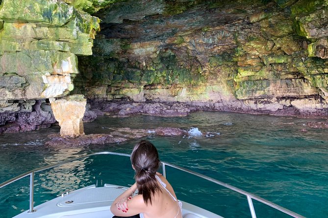 Boat tour of the Polignano a Mare caves with aperitif - Scoglio dell’Eremita and the iron cross