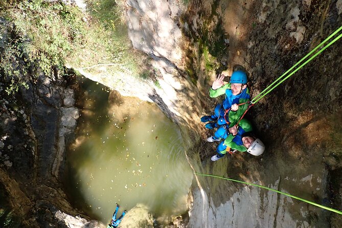 Canyoning "Gumpenfever" - beginner Canyoningtour for everyone - Wetsuits, helmets, and shoes that can get soaked