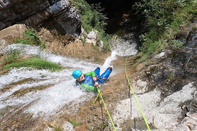 Canyoning "Vione" - advanced Canyoningtour also for sportive beginner - The approach to the gorge