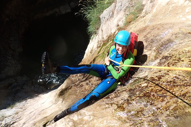 Canyoning "Vione" - advanced Canyoningtour also for sportive beginner - Jumps, slides, swimming, and rope work