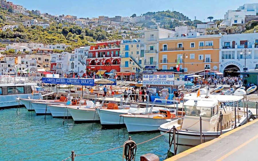 Capri: Island Boat Tour with Blue Grotto Stop - Marina Piccola, Green Grotto, and Punta Carena