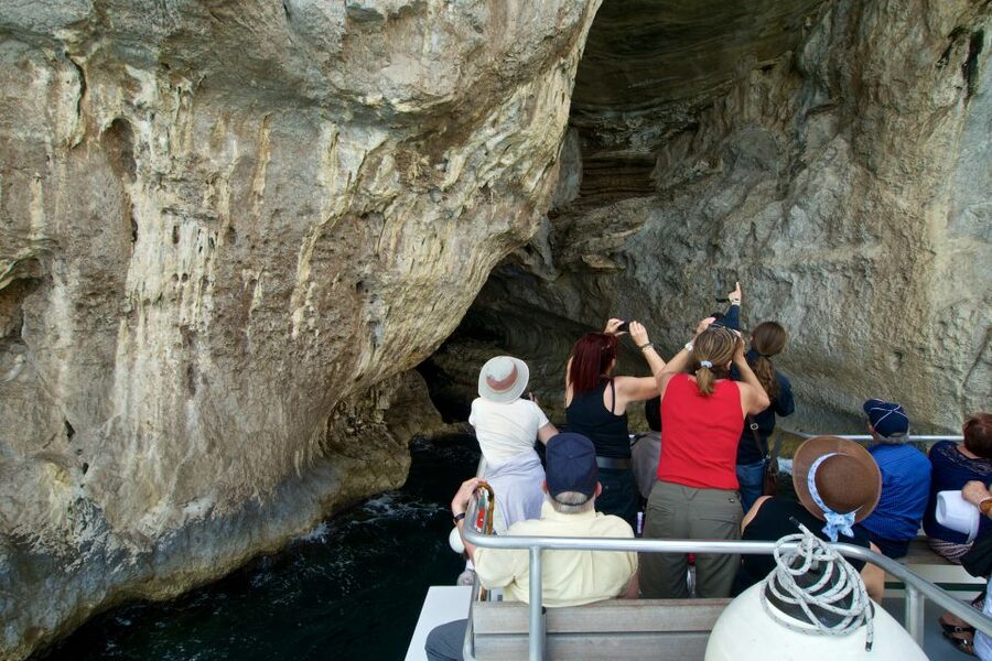Capri: Island Sightseeing Tour with Blue Grotto Stop - Faraglioni and the Natural Arch from the sea