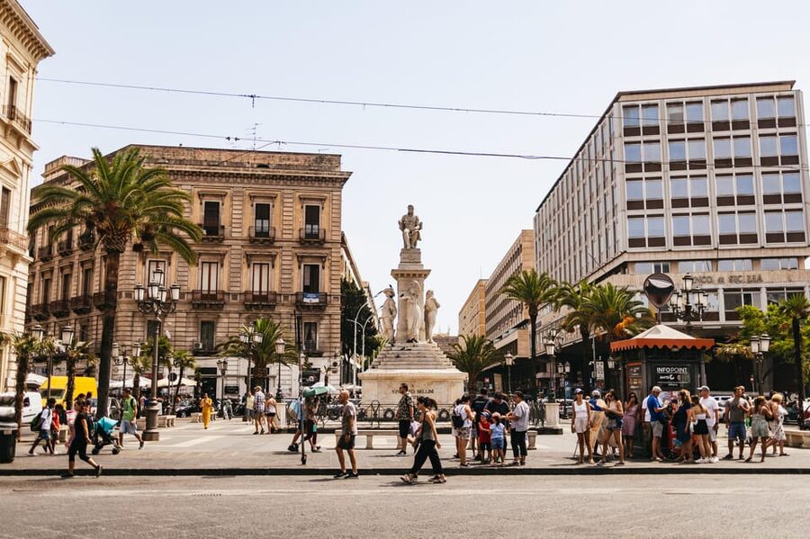 Catania: Guided Street Food Walking Tour - Villa Bellini and the Roman amphitheater round out the route