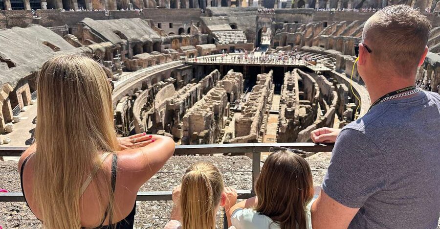 Colosseum and Ancient Rome Family Tour for Kids - Inside the Colosseum with gladiators and emperors