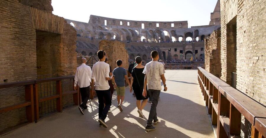 Colosseum: Semi Private Tour with VIP Arena Access - The meeting point and the walk to the monument