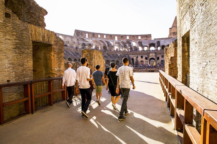 Colosseum: Underground and Ancient Rome Tour - Entering the Colosseum through its working spaces