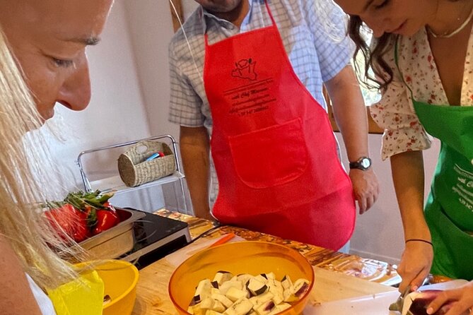 COOKING CLASS in Taormina at Chef Massimo HOUSE!! - The long Sicilian lunch at the end