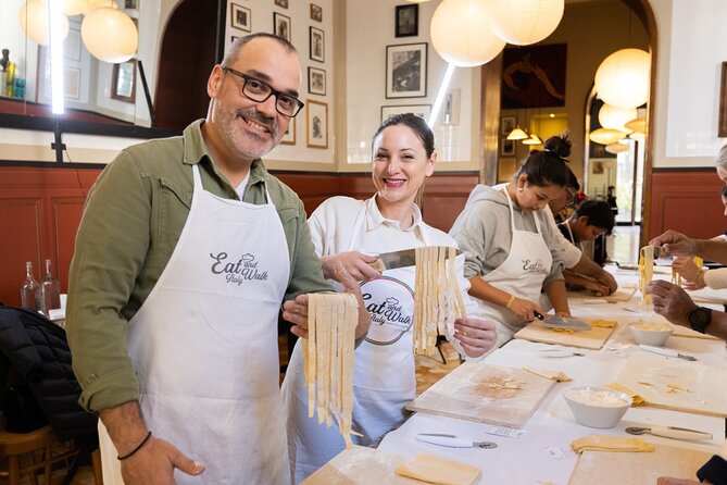 Enjoy Spritz and Pasta Making in Piazza Navona - Mixing dough is the real lesson