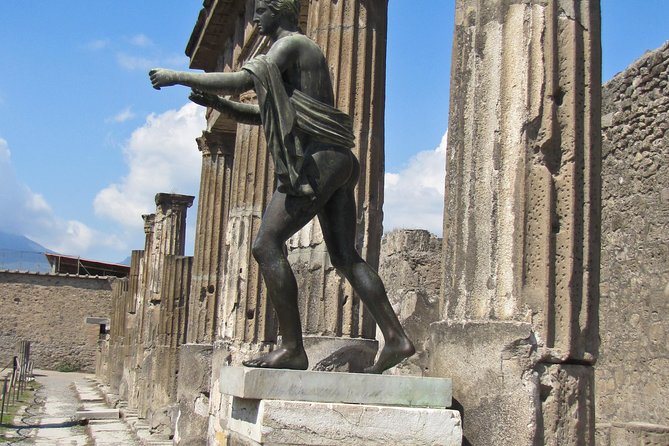 Explore Pompeii Half Day Highlights Tour with Pickup from Naples - The Forum shows Pompeii as a working town