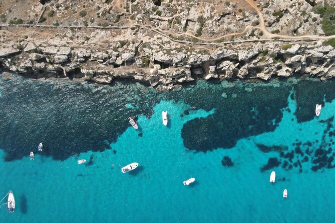 Favignana and Levanzo, Egadi islands tour by boat from Trapani - Cala Minnola and the last swim