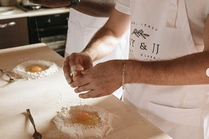 Francy's Pasta & Gnocchi on Top of Florence Hills - Sitting down to eat what you made