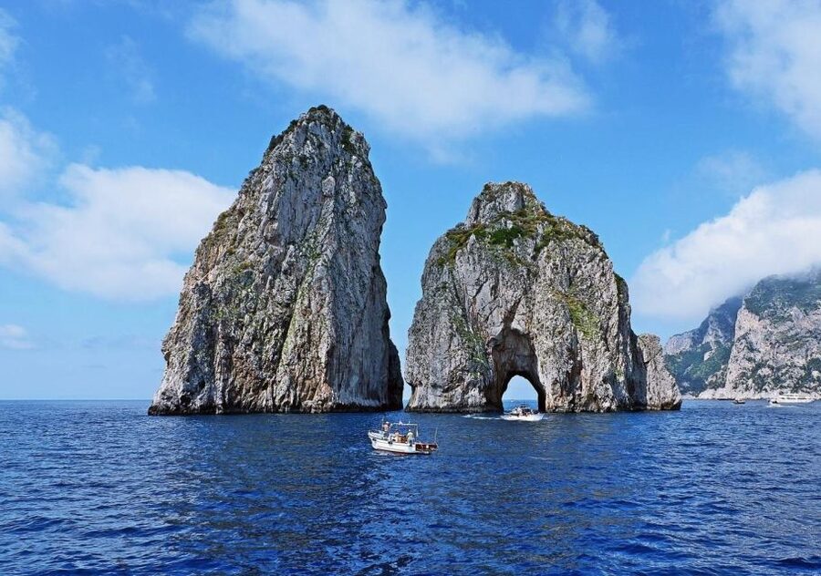 From Amalfi: Capri Island Boat Tour with Snorkeling & Drinks - Furore Fjord and Praiano’s sea caves