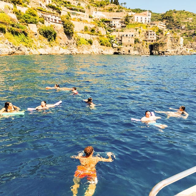 From Amalfi: Coast & Furore Fjord Boat Tour with Swim Break - Amalfi and Atrani from the water