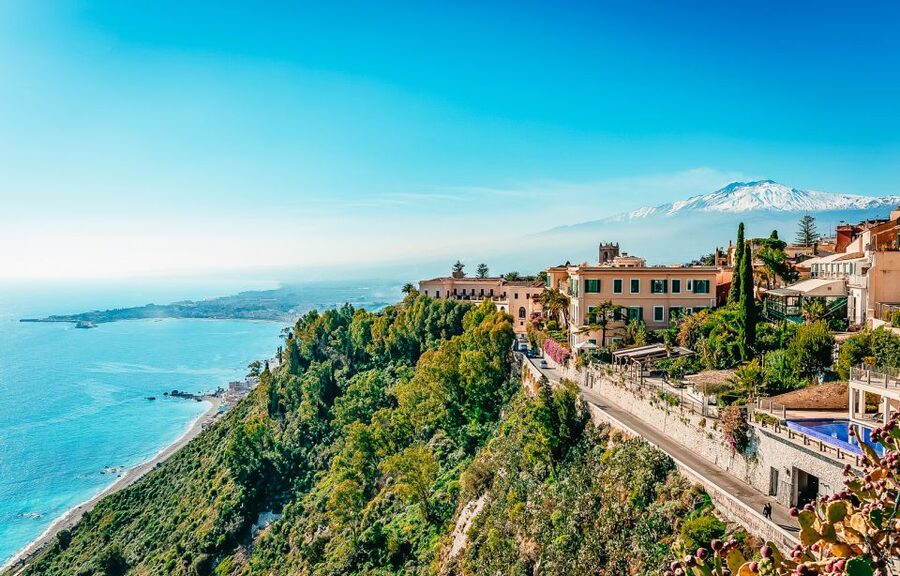 From Catania: Day Trip to Mount Etna and Taormina - Inside a volcanic lava cave