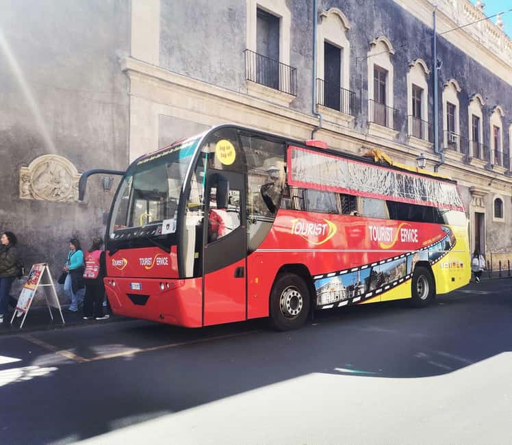 From Catania: Etna tour by Panoramic Bus - From Catania’s center to the slopes of Etna