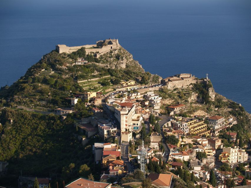 From Catania: Taormina, Savoca, & Castelmola Tour w/ Lunch - A Sicilian lunch with Etna wine