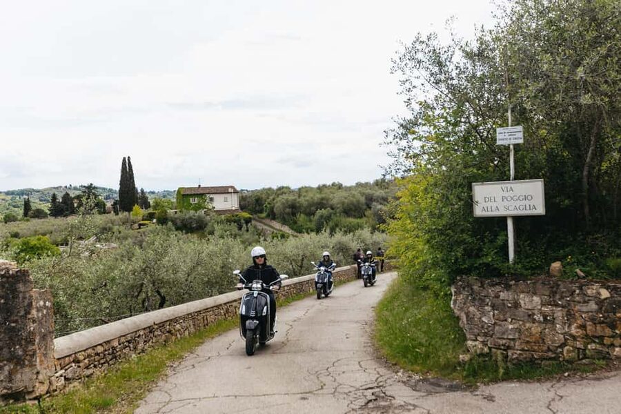 From Florence: Tuscan Countryside Vespa Tour with Tastings - Leaving Florence by riverside roads and tree-lined avenues