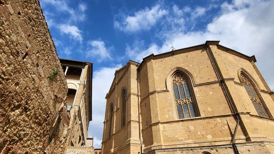 From Florence: Tuscany Hills Wine Tour - Montepulciano, steep streets and cellars below town