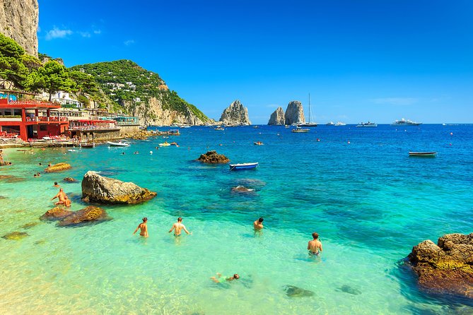 From Naples: Capri and Anacapri Small Group Tour + Ferry - Optional boat rides and the limits of the package
