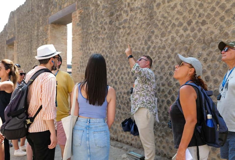 From Naples: Guided tour of Pompeii skip-the-line and round-trip train - The two-hour guided walk through the Roman city