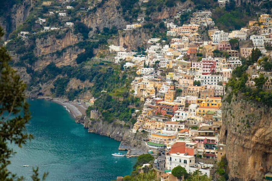 From Naples/Salerno: Group Tour to Positano, Amalfi, Ravello - The coastal road and the Meta photo stop