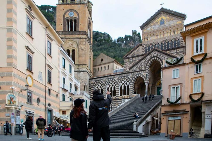 From Naples: Sorrento, Positano and Amalfi Full-Day Tour - Amalfi brings the day back to sea level