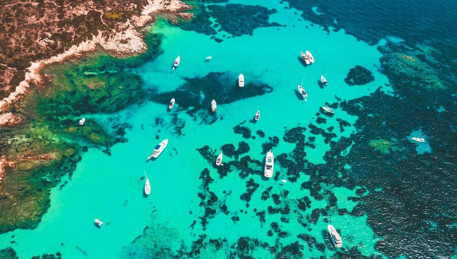 From Palau: La Maddalena Archipelago Boat Tour with Pasta - A full day across four islands