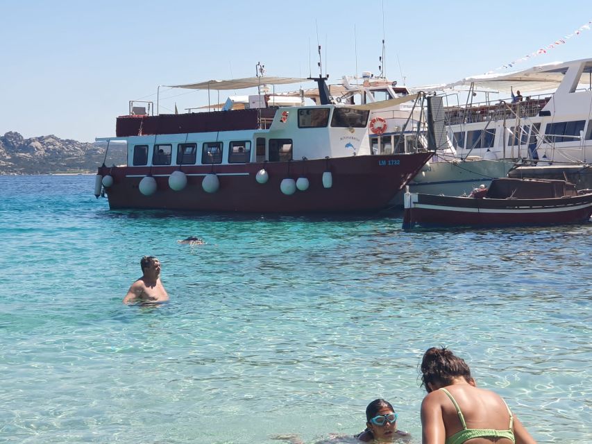 From Palau: La Maddalena Archipelago Boat Tour with Pasta - Cala Corsara on Spargi is the main beach stop