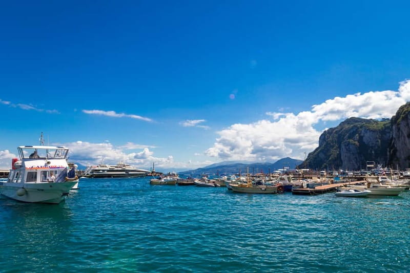 From Pompeii/Castellammare/Vico Equense: Capri Day Cruise - From your pickup point to Marina Grande
