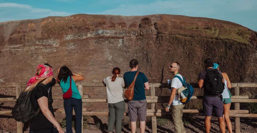 From Pompeii: Mount Vesuvius Guided Tour with Transfer - The climb takes 20 minutes, but it is not flat