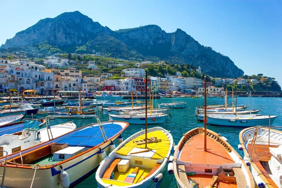 From Positano: Day trip to Capri - Group Tour by boat - Along the coast to the Li Galli islands