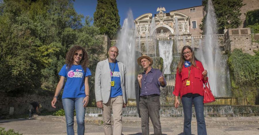 From Rome: Villa d'Este and Hadrian's Villa Tour with Lunch - Meeting in Rome and riding to Tivoli