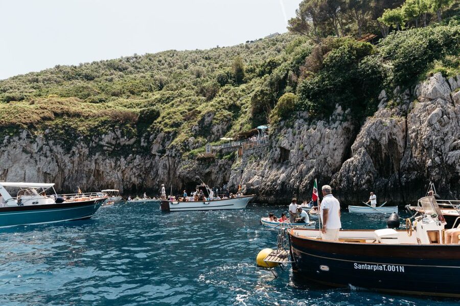 From Sorrento: Capri and Blue Grotto Boat Tour - Swimming, snacks, and limoncello on the return