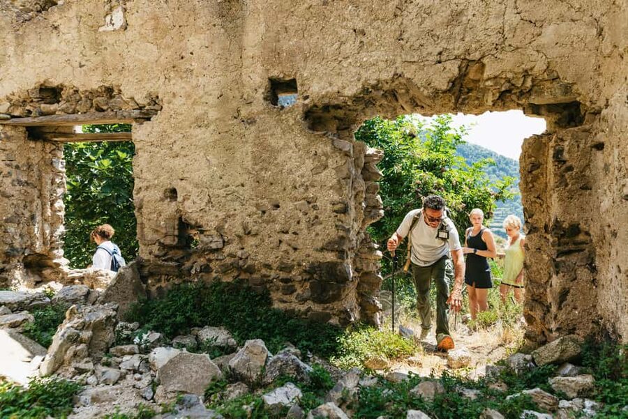 From Sorrento: Path of the Gods Guided Hike with Transfers - Leaving Sorrento by minibus