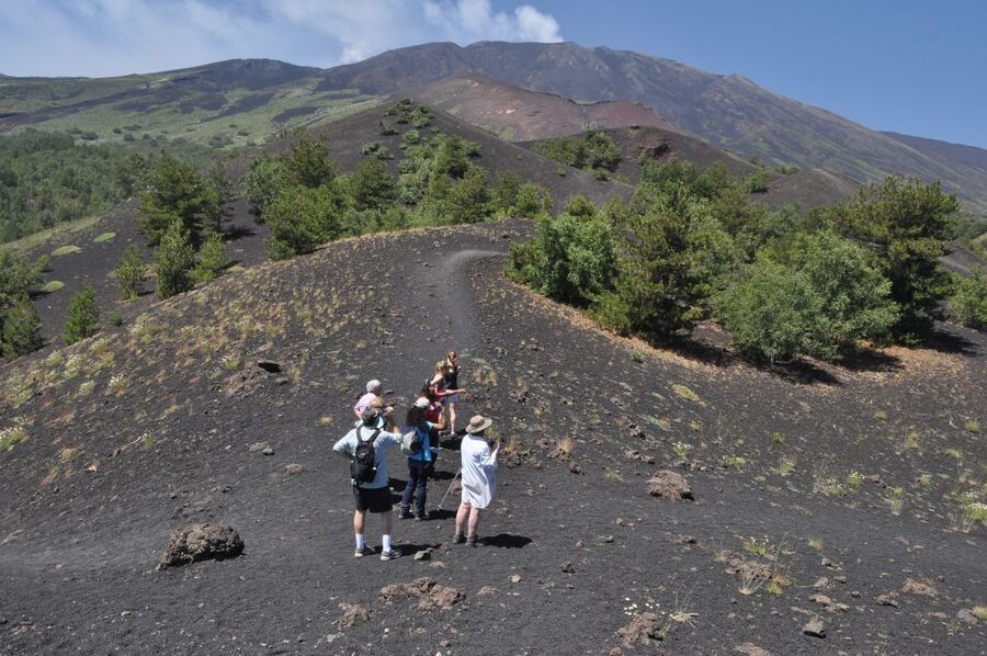 From Taormina: Full-Day Etna, Wine & Alcantara Canyons Tour - Going below the surface in an Etna lava cave