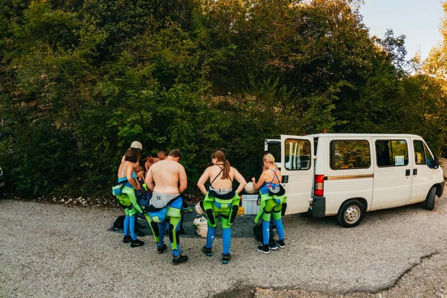 From Tignale, Lake Garda: Beginner-Friendly Canyoning Tour - The final walk, break, and return