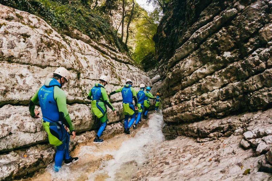 From Tignale, Lake Garda: Beginner-Friendly Canyoning Tour - What the $104 price covers