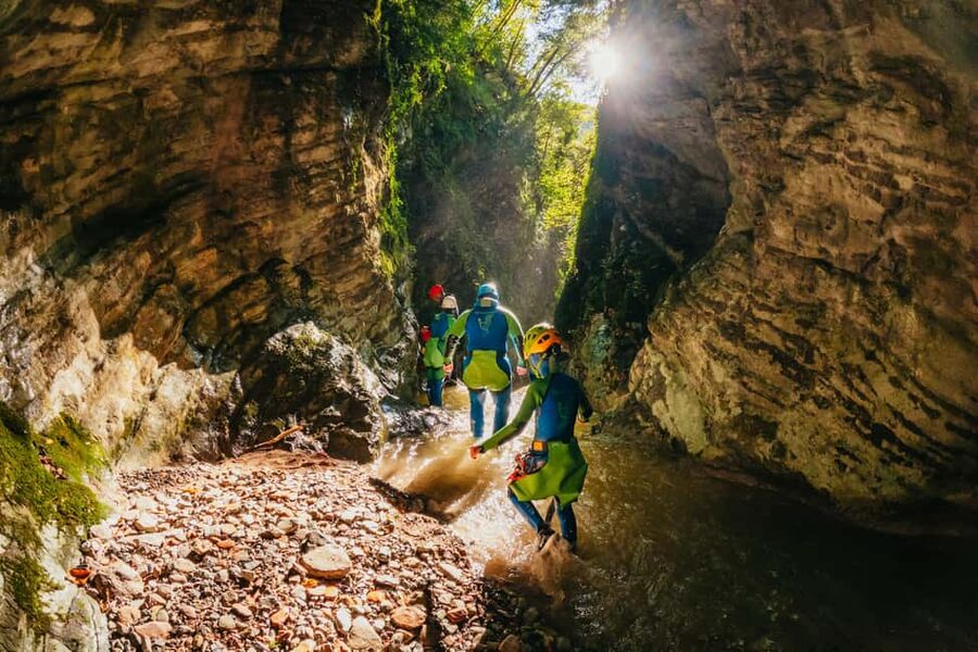From Tignale, Lake Garda: Beginner-Friendly Canyoning Tour - Meeting near Tignale and getting suited up