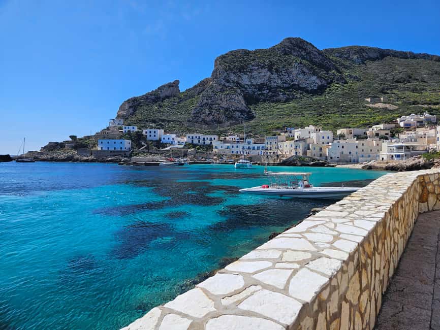 From Trapani: Favignana and Levanzo Shuttle Tour - The swim stop near Levanzo
