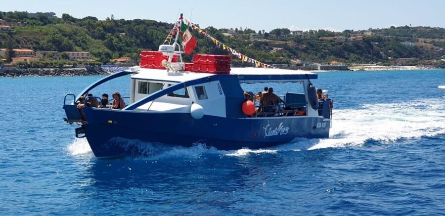 From Tropea: Capo Vaticano boat tour with snorkel & aperitif - The aperitif, snacks, and music on board