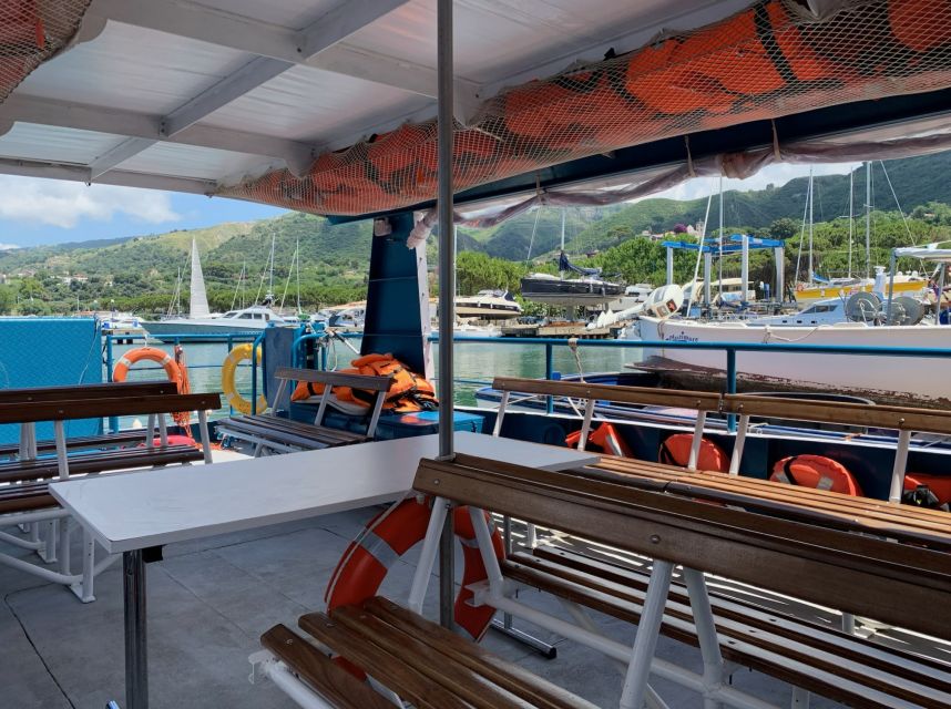 From Tropea: Capo Vaticano boat tour with snorkel & aperitif - The second swim near Tropea Beach