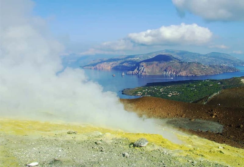 From Tropea: Vulcano, Lipari, Sciara Guided Day Tour - Vulcano at 10:15 a.m.: sulfur, black sand, and a nearby crater